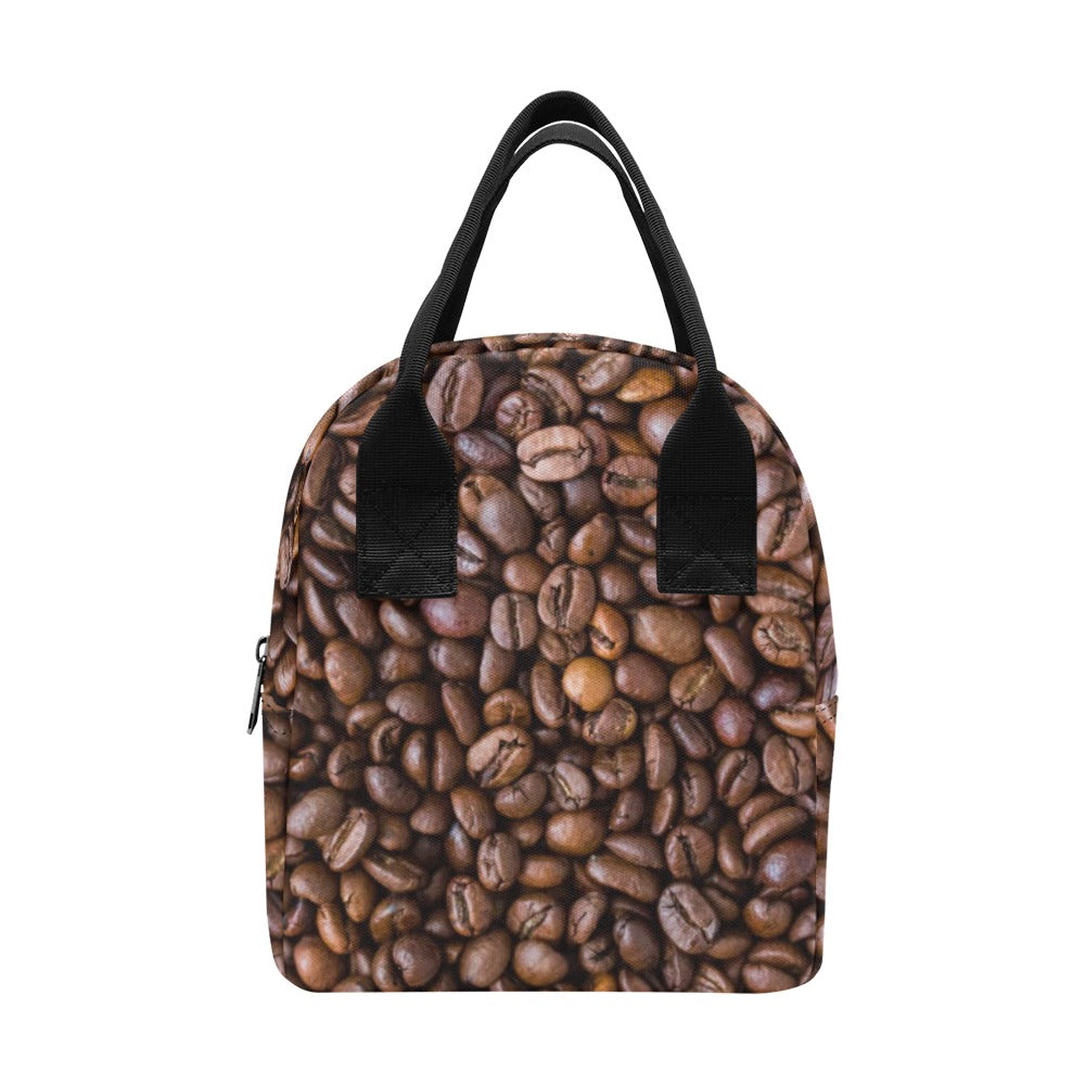 Coffee Beans - Zipper Lunch Bag One Size Zipper Lunch Bag Printed Offshore