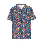 Music Instruments Men's Short Sleeve Hawaiian Shirt Men's Hawaiian Shirt (New) Music Printed Offshore
