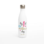Personalised - My First Mother's Day - White 17oz Stainless Steel Water Bottle Default Title Personalised Water Bottle