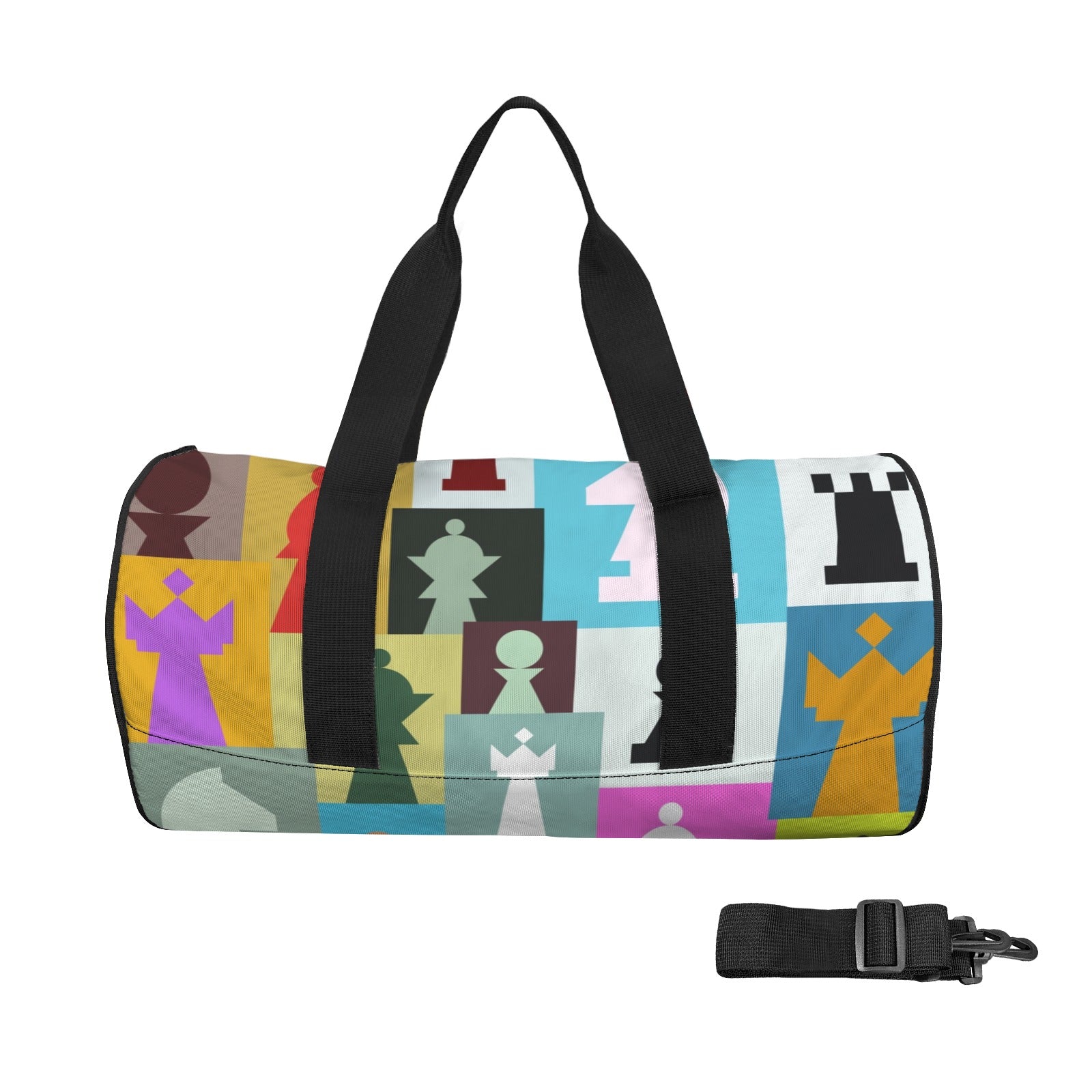 Colourful Chess Duffle Bag one size Duffle Bag Printed Offshore