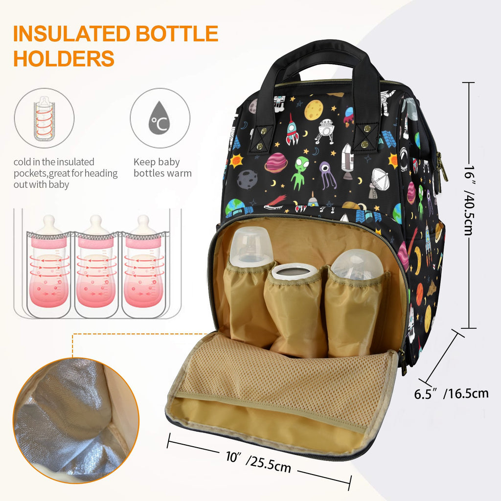 Fun Space Multi-Function Backpack, Nappy / Diaper Bag Multi-function Backpack, Nappy / Diaper Bag Printed Offshore Space