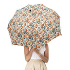 Whimsical Leaf Swirl Umbrella