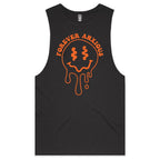 Forever Anxious Mens Men's AS Colour Drop Arm Tank Top Coal Drop Arm Tank Top Printed In Australia