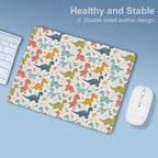 Cute Dinosaurs Leather Mouse Pad Leather Mouse Pad animal Printed Offshore