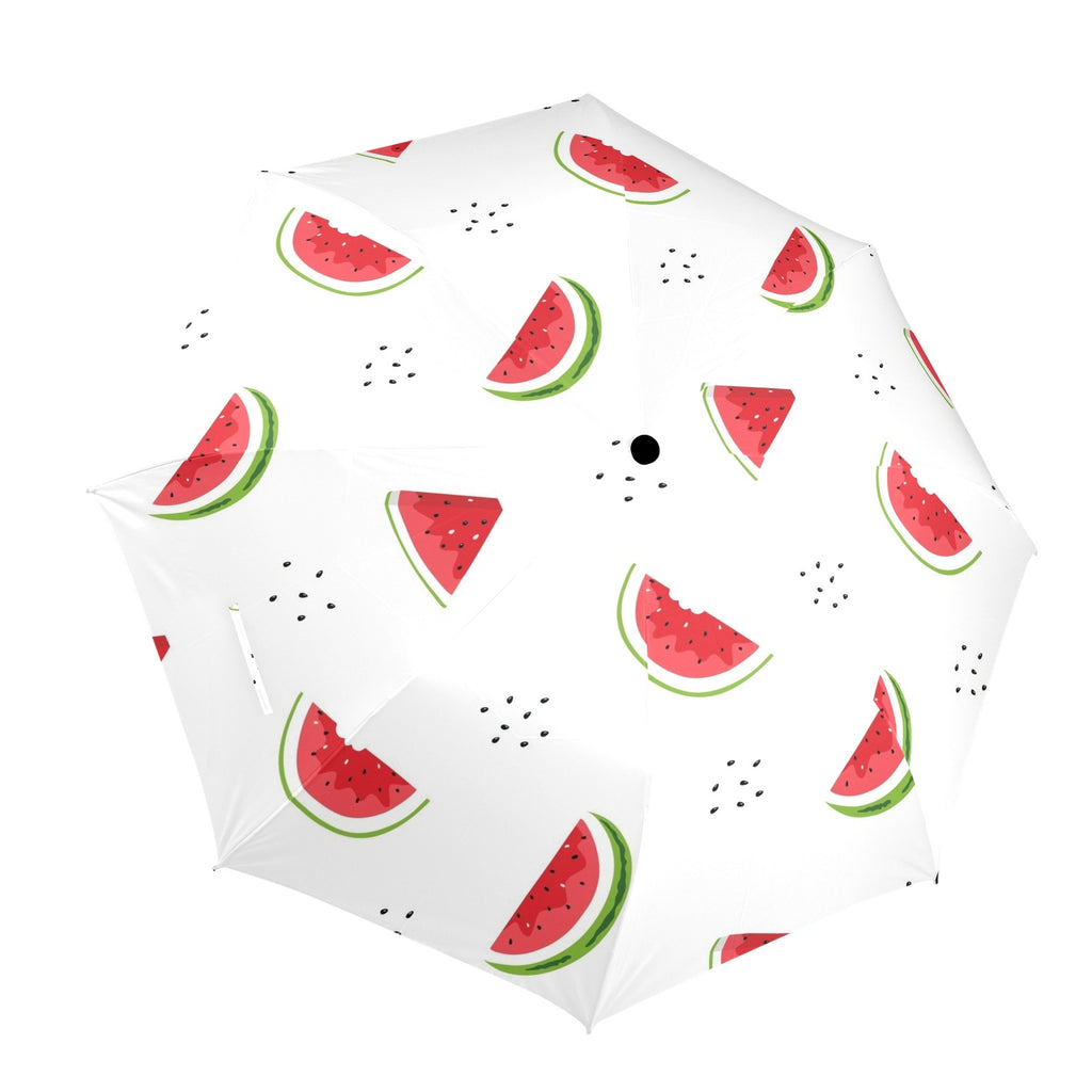 Watermelon - Semi-Automatic Foldable Umbrella (Model U12) One Size Semi-Automatic Foldable Umbrella (U12)