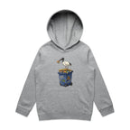 Bin Chicken Australian Ibis Kids AS Colour Hoodie