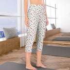 Cute Bugs Women's High Waist Pocket Capri Yoga Leggings Women's High Waist Capri Yoga Leggings animal Printed Offshore