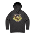 Dachshund, I've Got Friends In Low Places Women's AS Colour Hoodie Coal Womens Hoodie animal Printed In Australia