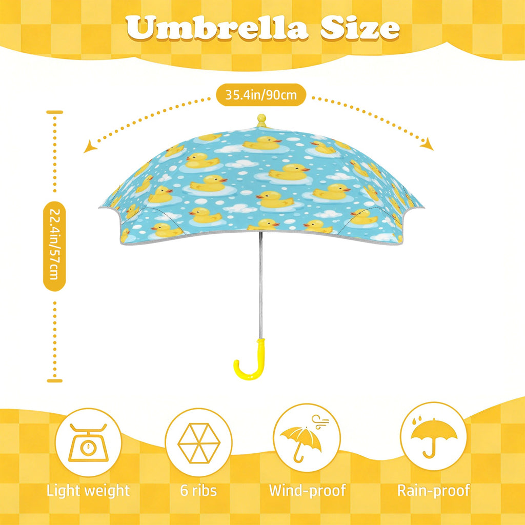 Rubber Ducks Kids Safe Round Corner Umbrella Kids Safe Round Corner Umbrella animal Printed Offshore