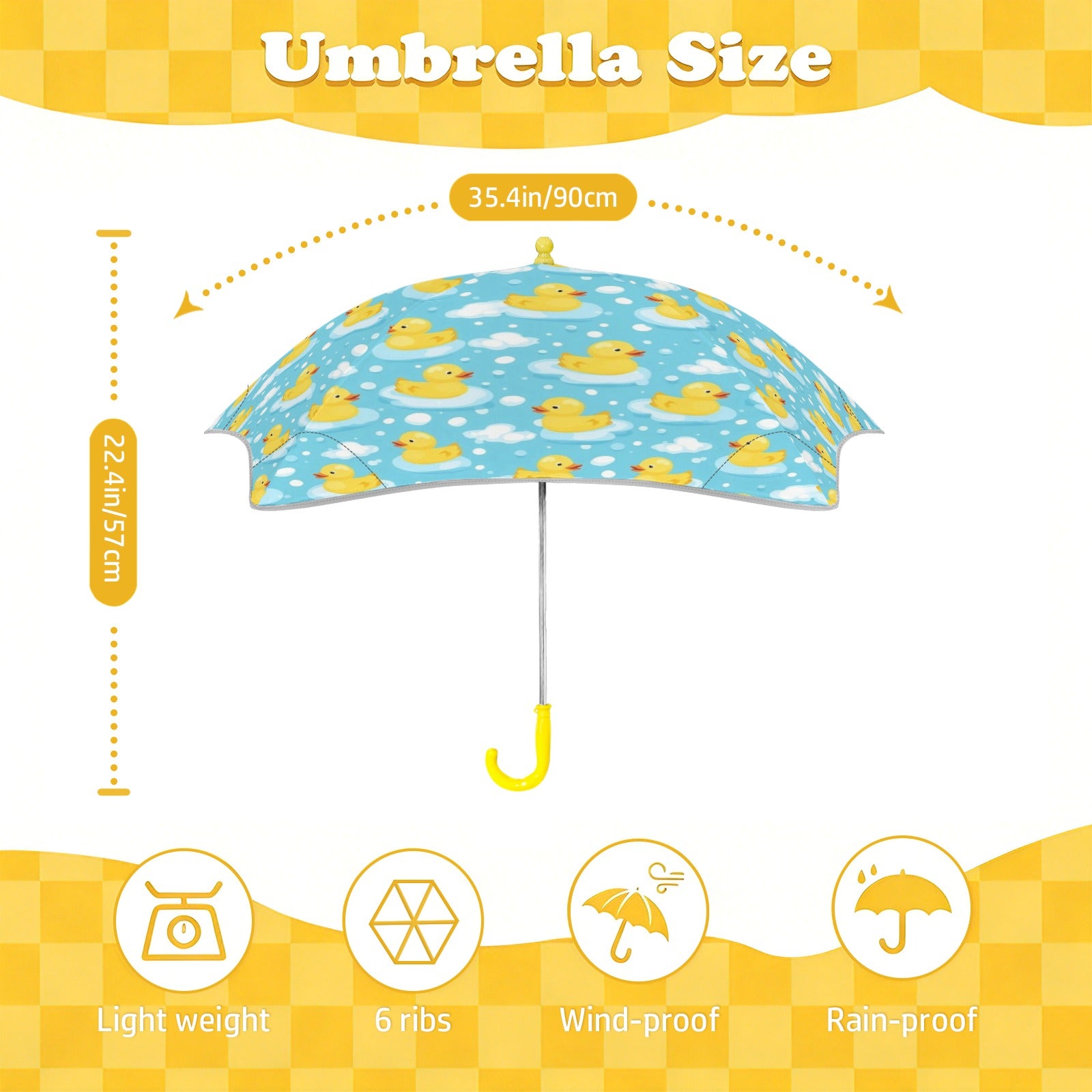 Rubber Ducks Kids Safe Round Corner Umbrella Kids Safe Round Corner Umbrella animal Printed Offshore