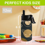 Planets 12oz Kids Water Bottle with Straw Lid