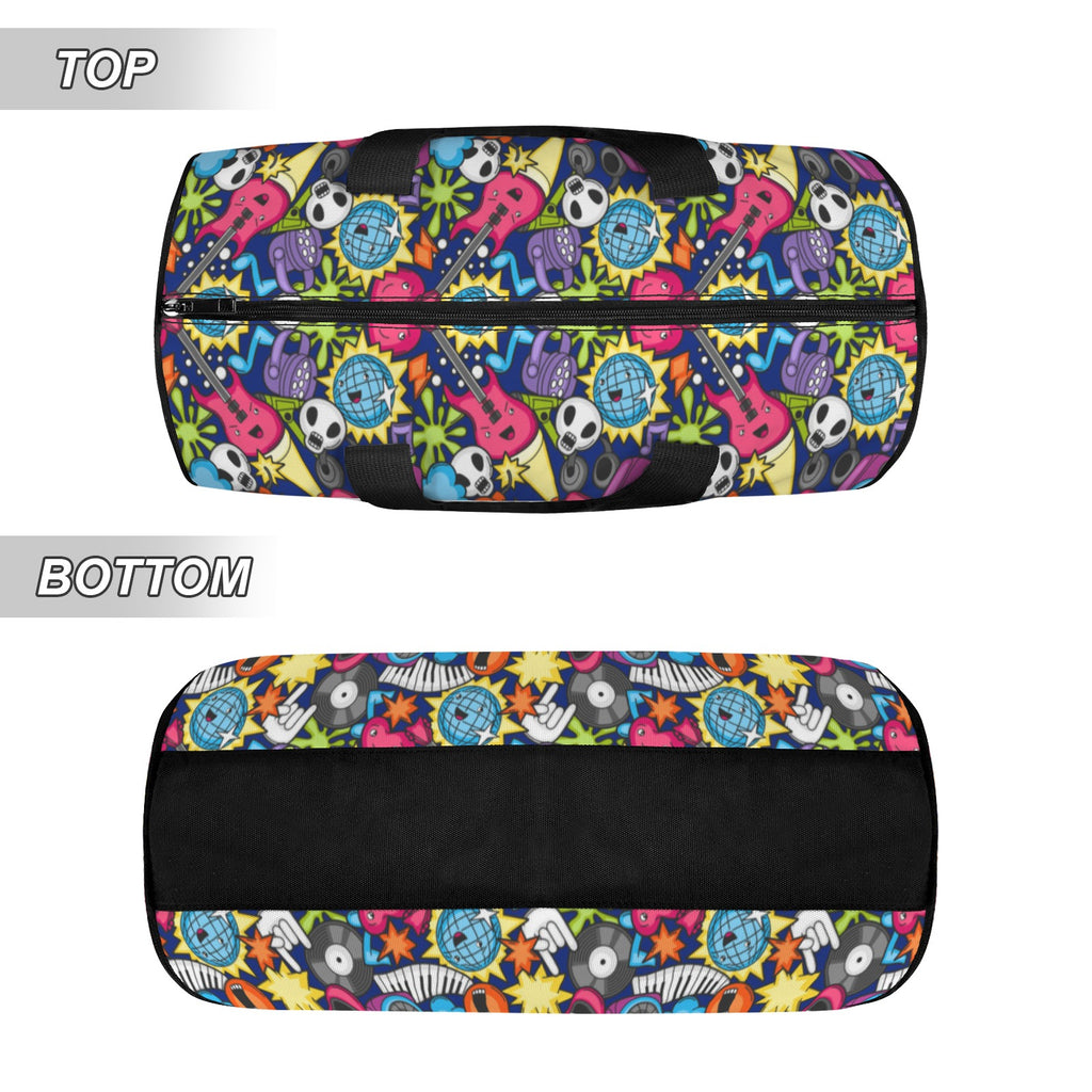 Sticker Music Duffle Bag Duffle Bag Printed Offshore