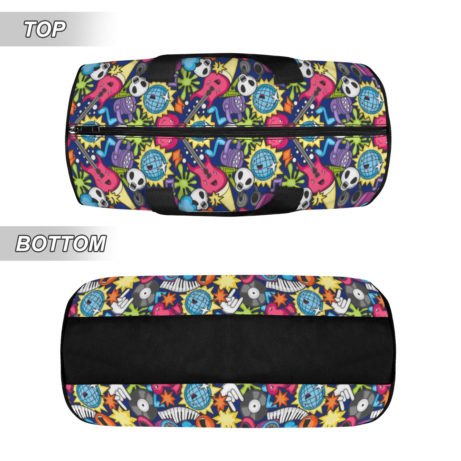 Sticker Music Duffle Bag Duffle Bag Printed Offshore
