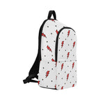 Red Lightning - Fabric Backpack