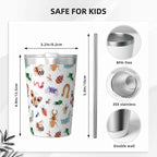 Cute Bugs Small Stainless Steel Travel Mug Cup 12oz/350ml