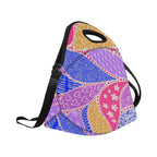Pink Swirl Neoprene Lunch Bag/Large (Model 1669) Neoprene Lunch Bag Printed Offshore