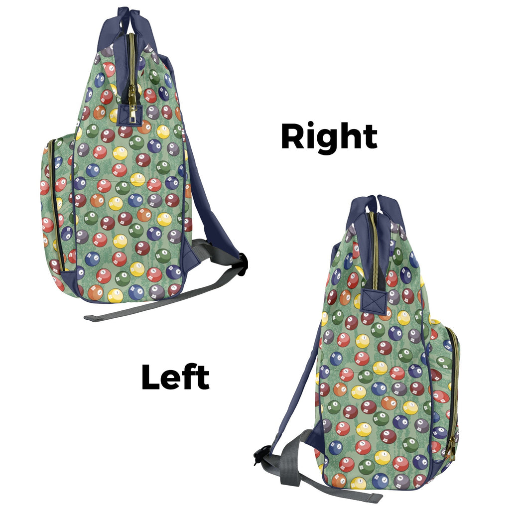 Pool Balls - Multi-Function Backpack, Nappy / Diaper Bag