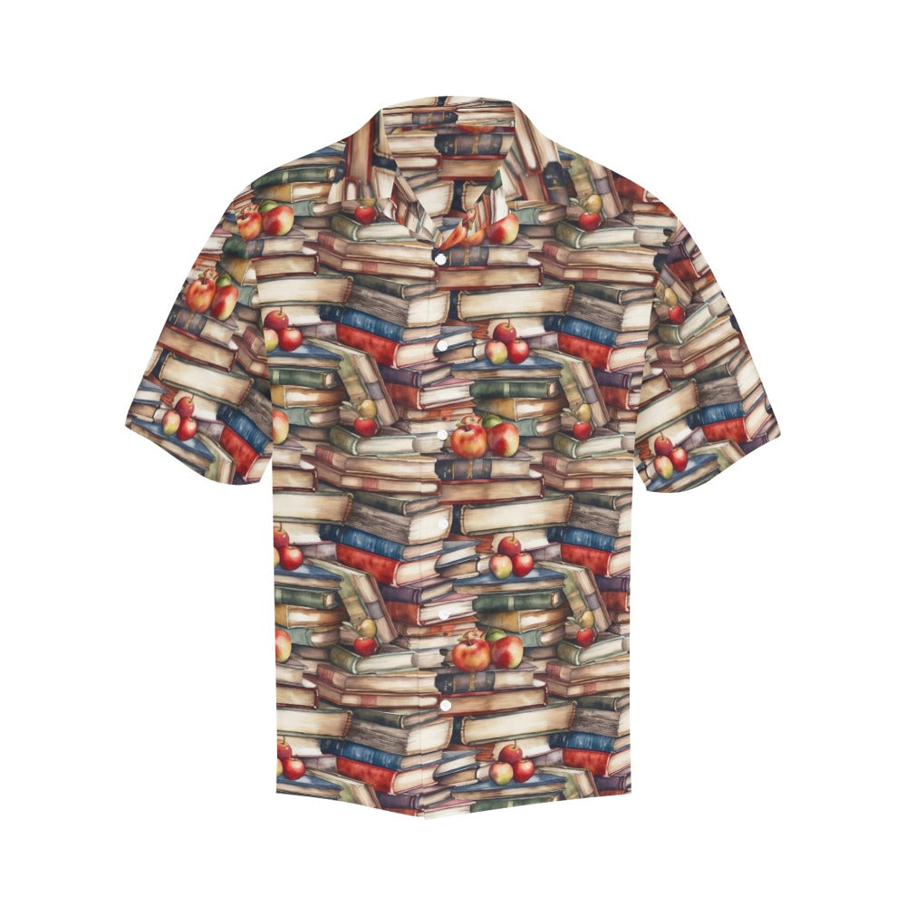Watercolour Books - Mens Hawaiian Shirt