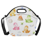 Hatching Dinosaurs - Neoprene Lunch Bag Neoprene Lunch Bag Printed Offshore