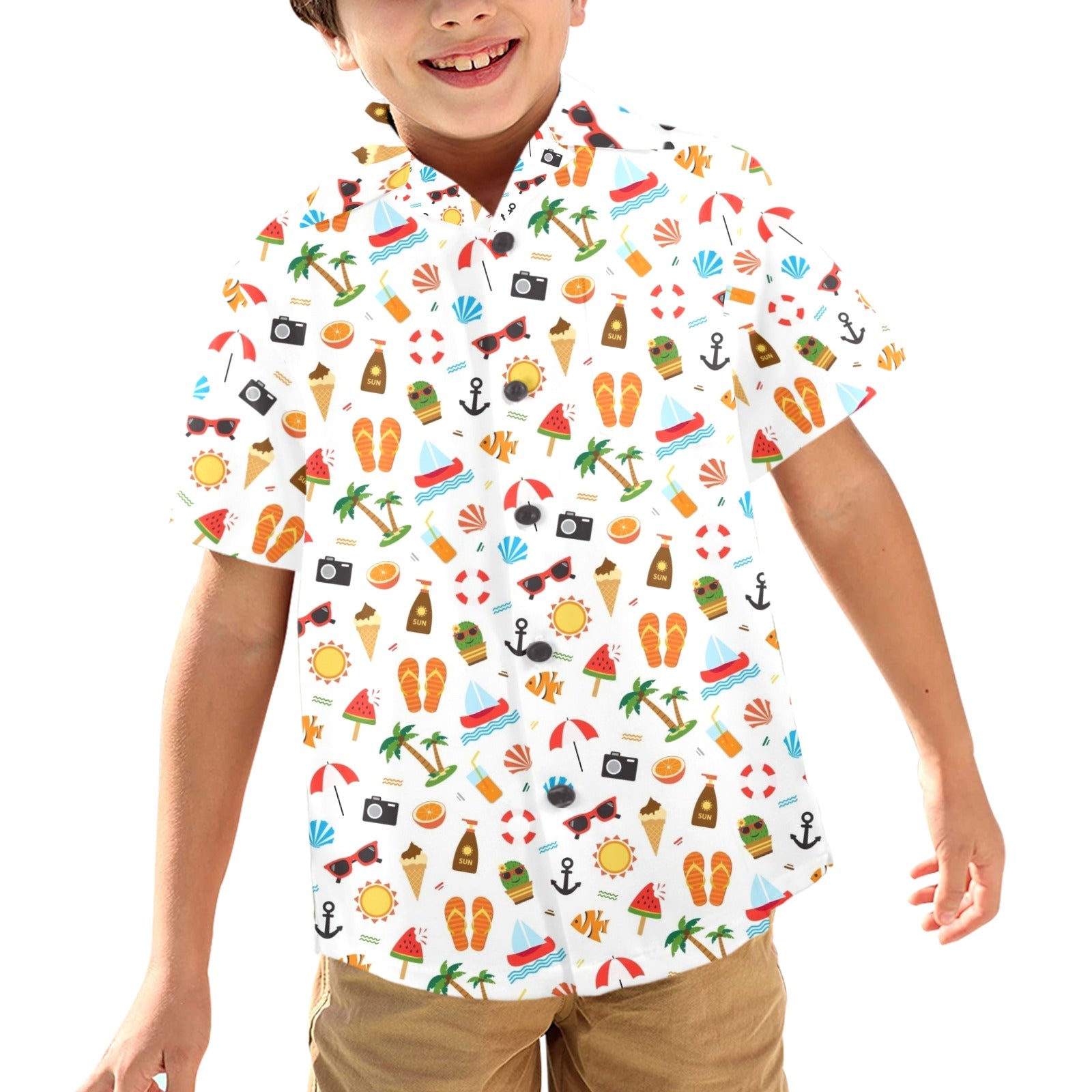 Beach Time Junior Kids Hawaiian Shirt