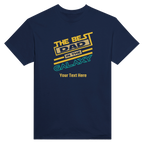 Personalised - The Best Dad In The Galaxy - Heavyweight Unisex Crewneck T-shirt | Gildan® 5000 Personalised T-shirt (Up to 5XL) customise Dad Globally Fulfilled personalise Sci Fi Space