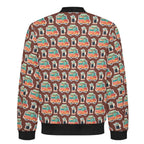 Coffee Van Men's Casual Zip‑Up Bomber Jacket
