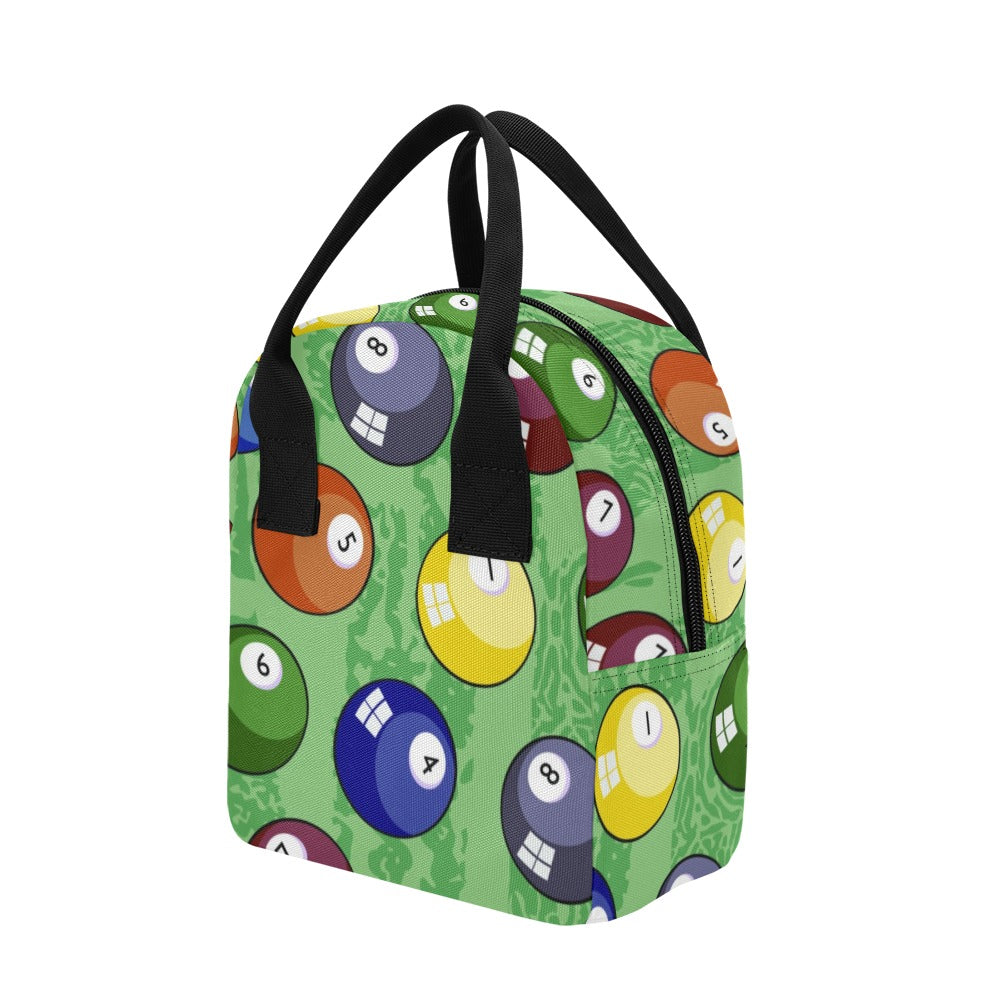 Pool Balls - Zipper Lunch Bag Zipper Lunch Bag Printed Offshore
