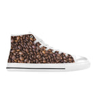 Coffee Beans - Men's High Top Canvas Shoes