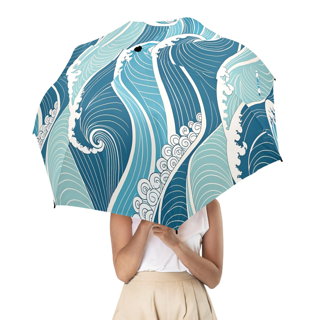 Ocean Waves Umbrella Umbrella Ocean Printed Offshore Surf