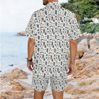 All About Space Men's Hawaiian Shirt & Shorts Set Men's Hawaiian Shirt & Shorts Set Printed Offshore Space