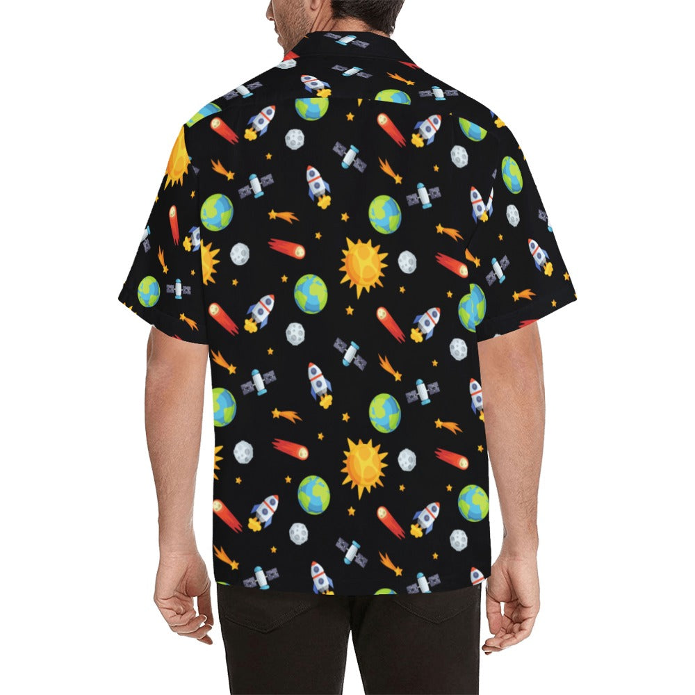 Busy Space - Mens Hawaiian Shirt