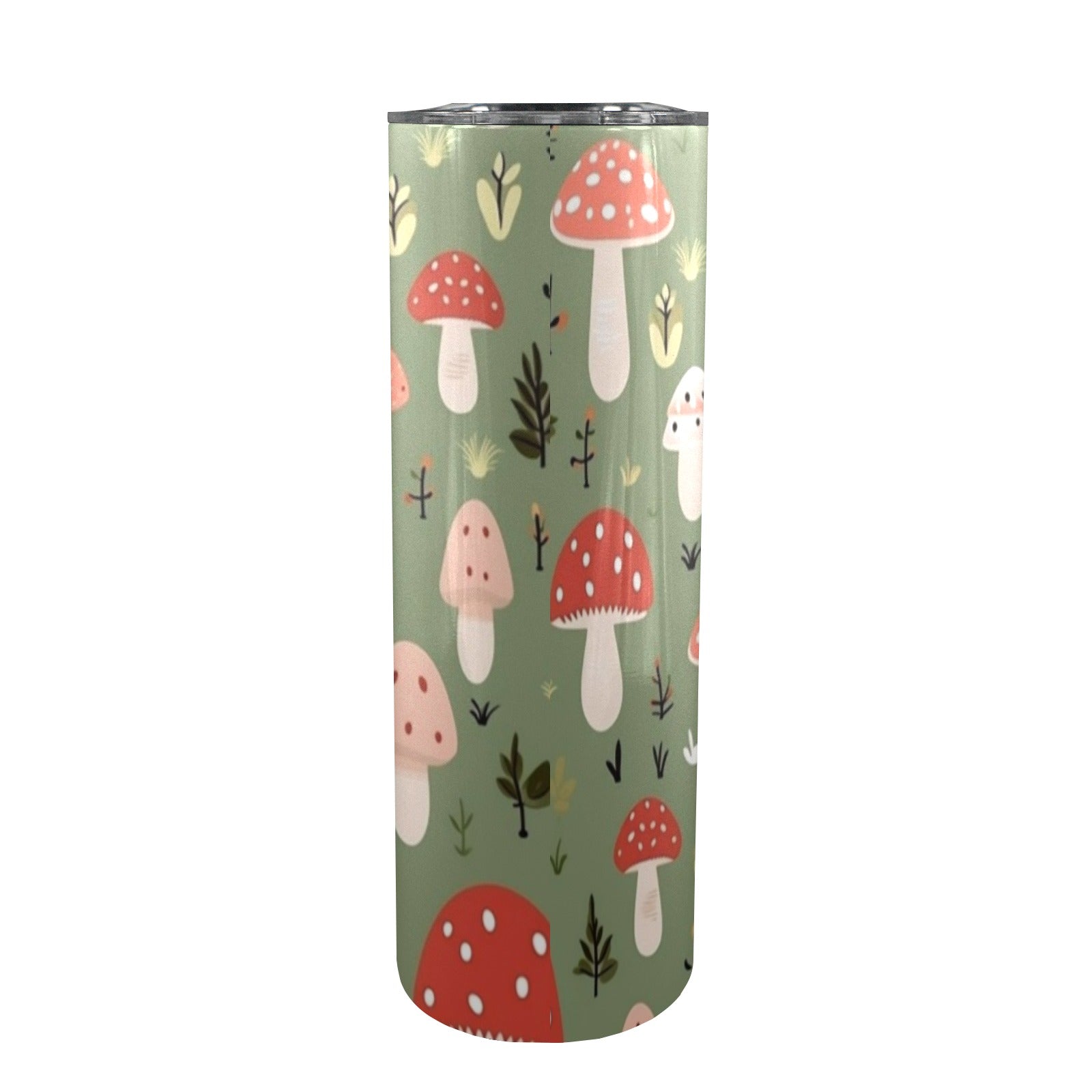 Toadstools - 20oz Tall Skinny Tumbler with Lid and Straw