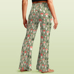 Mushroom Garden High Waist Crossover Tummy Control Flare Leggings High Waist Flare Leggings Printed Offshore