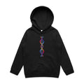 DNA - Kids Hoodie Black Kids Hoodie Printed In Australia