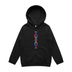 DNA - Kids Hoodie Black Kids Hoodie Printed In Australia