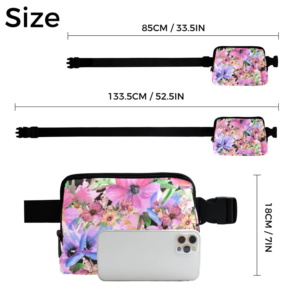 Bright Pink Floral - Belt Bag