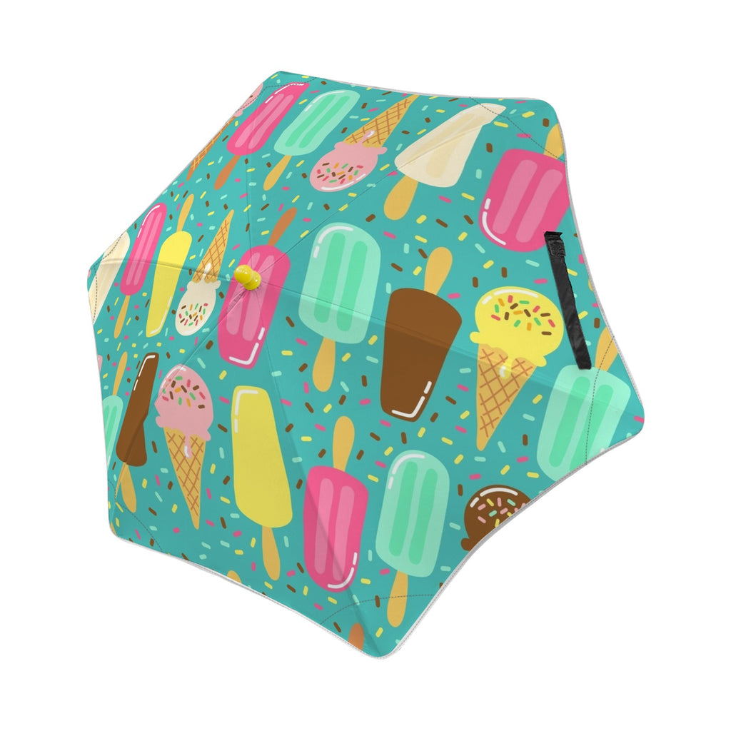 Ice Cream Kids Safe Round Corner Umbrella One Size Kids Safe Round Corner Umbrella Food Printed Offshore