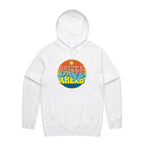 Better Days Ahead - Mens Hoodie White Mens Hoodie Positivity Printed In Australia