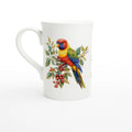 Personalise Lorikeet, Australian Birds White 10oz Porcelain Slim Mug Default Title Personalised Porcelain Mug animal Birds Globally Fulfilled