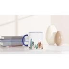 Coral Garden - White 11oz Ceramic Mug with Colour Inside Colour 11oz Mug Environment Globally Fulfilled