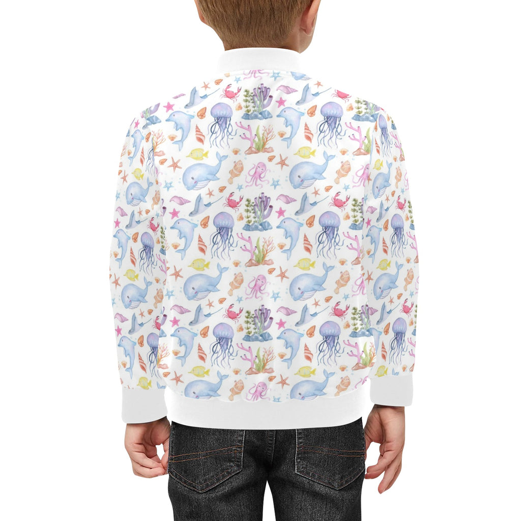 Under The Sea Kids Bomber Jacket