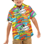 Comic Book 2 - Junior Kids Hawaiian Shirt