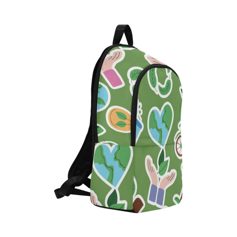 Earth Stickers - Fabric Backpack