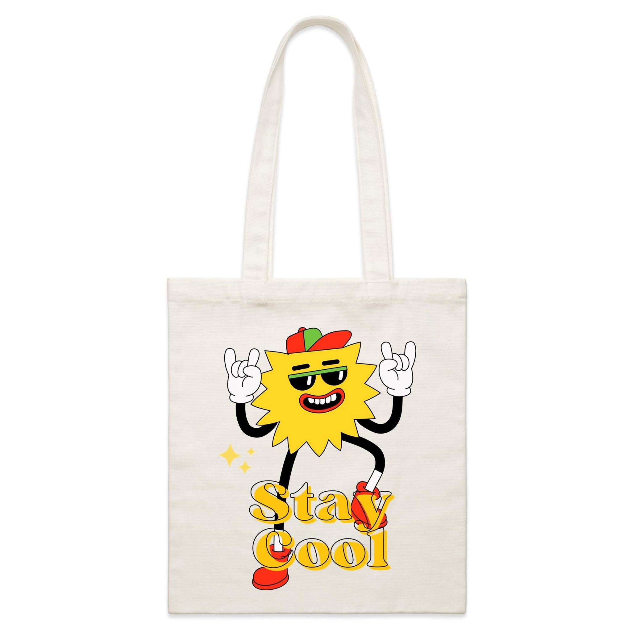 Stay Cool - Parcel Canvas Tote Bag Default Title Small Tote Bag Printed In Australia