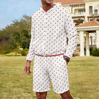 Red Lightning Men's Lightweight Sun Hoodie & Shorts Set Men's Lightweight Sun Hoodie & Shorts comic Printed Offshore