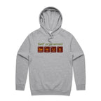 Self Proclaimed Genius - Mens Hoodie Grey Marle Mens Hoodie Printed In Australia Science