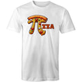 Pi Pizza Men's AS Colour T-Shirt White Mens T-shirt Food Maths Printed In Australia Science
