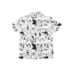 Black And White Dogs - Junior Kids Hawaiian Shirt
