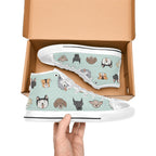 Dogs - Women's High Top Canvas Shoes