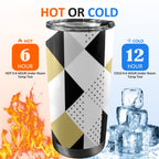 Triangles - 20oz Mobile Tumbler with Lid (Black Lock) 20oz Travel Mug Printed Offshore